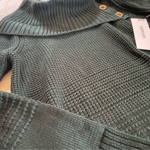 Calvin Klein Women’s Knit Sweater Hunter Green Size XS NWT